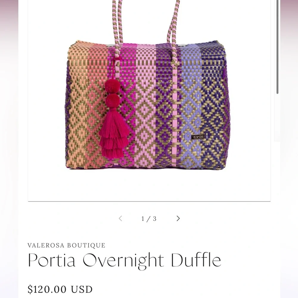 SOLD! Hand-woven Mexican Basket / Bag - Picture 1 of 6